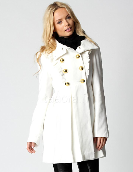 manteau blanc femme cintré