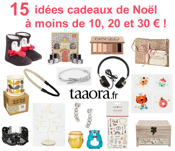 15 idées de cadeaux de Noël pour femme à moins de 10, 20 et 30 euros ! -  Taaora - Blog Mode, Tendances, Looks
