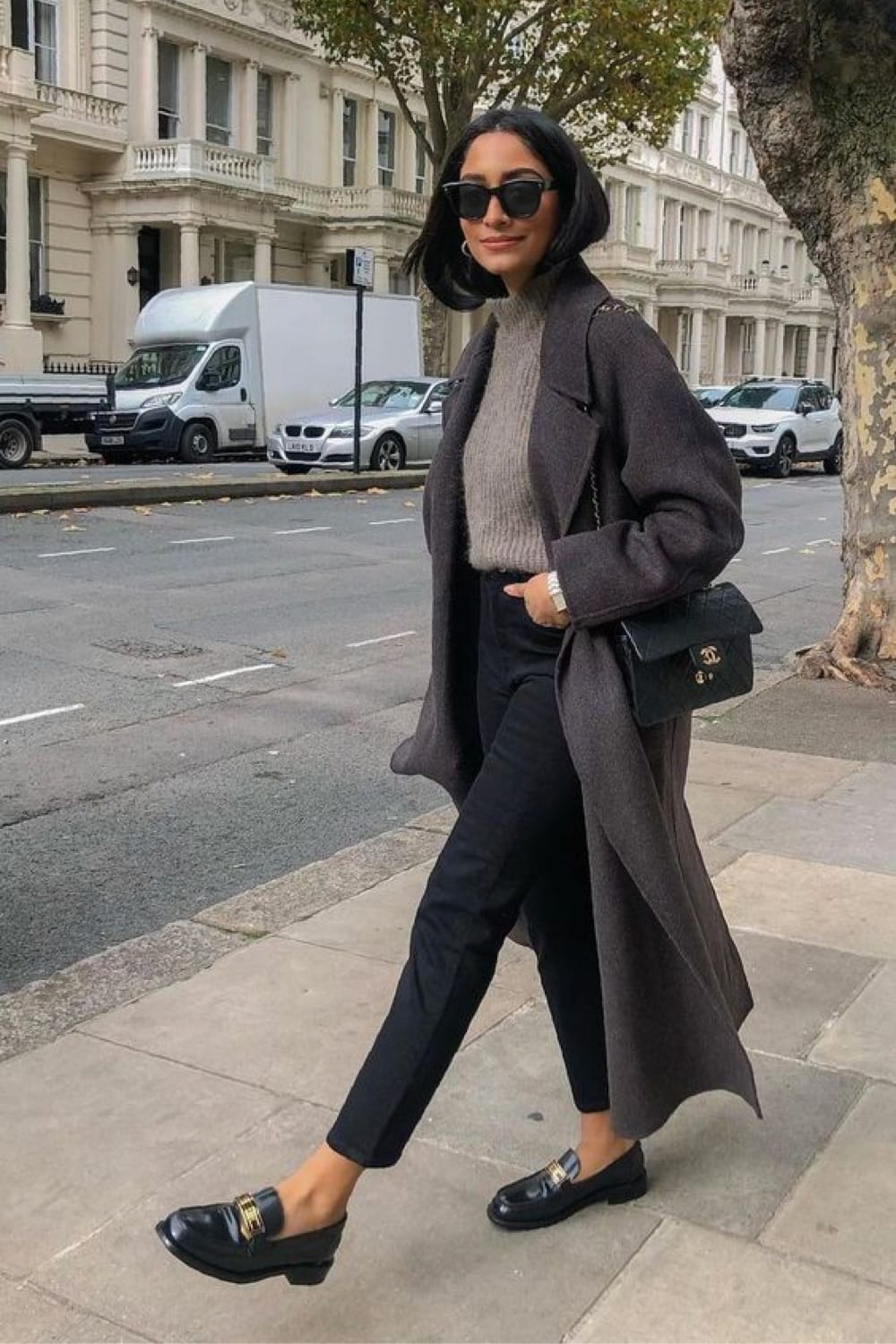 manteau oversize femme noir